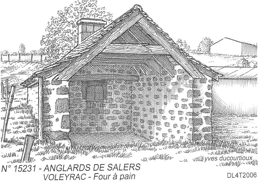 N 15231 - ANGLARDS DE SALERS - four à pain (voleyrac)